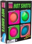 Schylling NeeDoh Hot Shot Teenie Needoh 4 Pack - Sensory Squeeze Toy - 1.5 in Diameter - Colors May Vary
