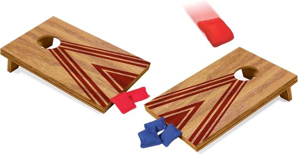 Schylling Table Top Corn Hole Game. Brown. (Model: TCH)